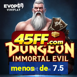 menos de 7.5 escanteios o que significa